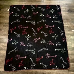 Playboy Y2K playmate throw blanket